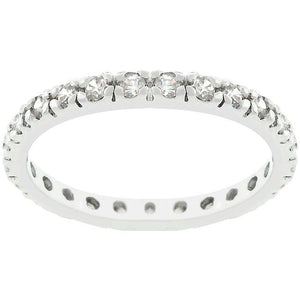 Clear Cubic Zirconia Eternity Ring