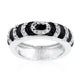 Black Ripple Ring