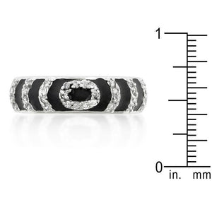 Black Ripple Ring