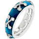 Laced Enamel Eternity Band