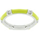 Yellow Enamel Stacker Ring
