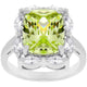 Marquise Framed Apple Green Ring