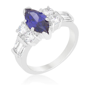 Tanzanite Purple Elegant Cocktail Ring