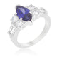 Tanzanite Purple Elegant Cocktail Ring