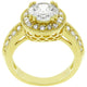 Pave Halo Vintage Crown Ring