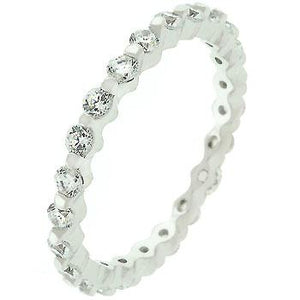 Silver Lace Eternity Band