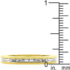 Golden White Eternity Ring