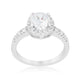 Solitaire Engagement Ring With Pave Halo