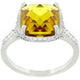 Rose-Cut Canary Ring