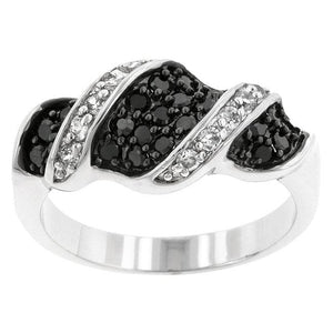 Cubic Zirconia Swirl Ring