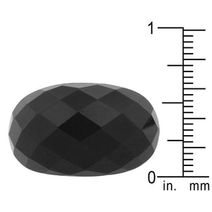 Black Beauty Faceted Onyx Ring