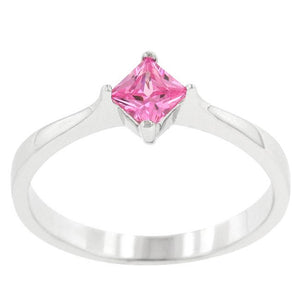 Classic Petite Pink Ice Solitaire Ring