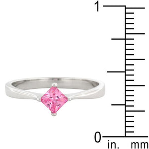 Classic Petite Pink Ice Solitaire Ring