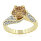 Champagne Twist Engagement Ring