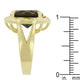 Brown Cubic Zirconia Organic Ring