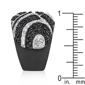 Black And White Cocktail Ring