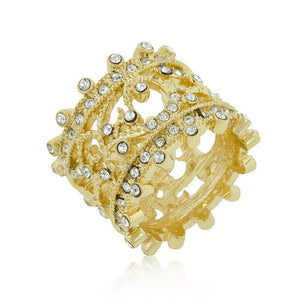 Golden Filigree Eternity Band