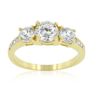 Triplet Golden Wedding Ring