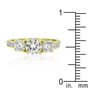 Triplet Golden Wedding Ring