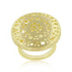 Textured Golden Saucer Ring