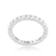 Cubic Zirconia Sterling Silver Eternity Band