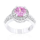 Pink Halo Engagement Ring