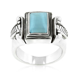 Blue Cats Eye Vintage Ring