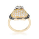 Jet Black Cubic Zirconia Penguin Fashion Ring