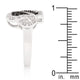 Black and White Cubic Zirconia Elephant Ring