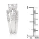 Princess Cut Cubic Zirconia Triple Bridal Set