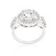 Round Cut Trio Cubic Zirconia Ring