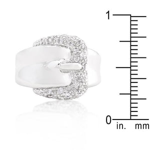 Simple Cubic Zirconia Belt Ring