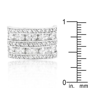 Cubic Zirconia Tiered Ring