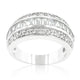 3-Row Cubic Zirconia Band