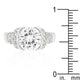 Tension Set Cubic Zirconia Engagement Ring