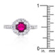 Bella Birthstone Engagement Ring in Pink