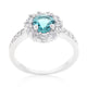 Bella Birthstone Engagement Ring in Blue