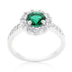 Bella Birthstone Engagement Ring in Green