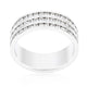 Triple Row Crystal Eternity Band