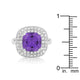 Purple Bridal Cocktail Ring