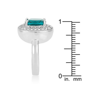 Aqua Bridal Cocktail Ring