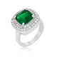 Green Bridal Cocktail Ring