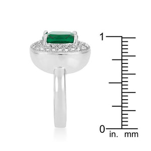 Green Bridal Cocktail Ring