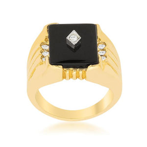 Black Onyx Mens Ring