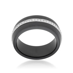 Ceramic Band Ring - Black