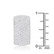 Wide Pave Cubic Zirconia Silvertone Band Ring