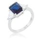 Classic Sapphire Sterling Silver Engagement Ring