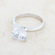 Hanna 4.4ct CZ Rhodium Classic Solitaire Ring