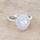 Susan 1.65ct CZ Rhodium Vintage Pear Shaped Ring