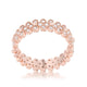 Clara 1ct CZ Rose Gold Textured Bezel Set Eternity Ring